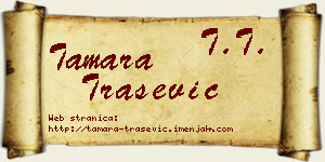 Tamara Trašević vizit kartica